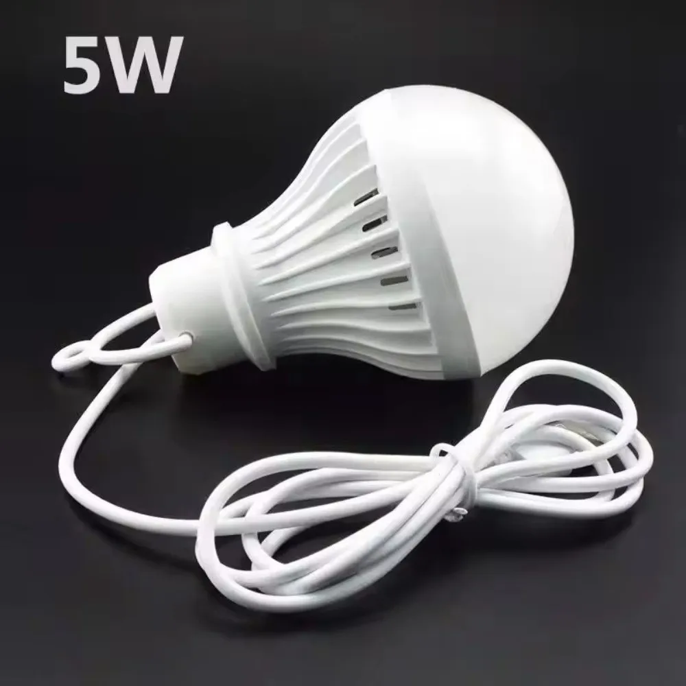 3W 5W 7W LED Bulb Light Emergency Lighting LED Power Camping Lantern Lamp Reading Book Light Night Light