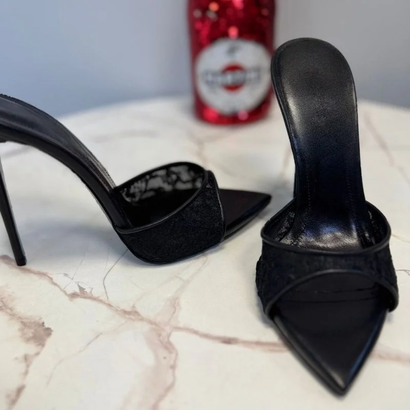 كاندي ملون عالية الكعب تصميم عصري الحد الأدنى متعدد الألوان وأشار الكعوب رقيقة كول النعال الصنادل دي موهير فيرانو