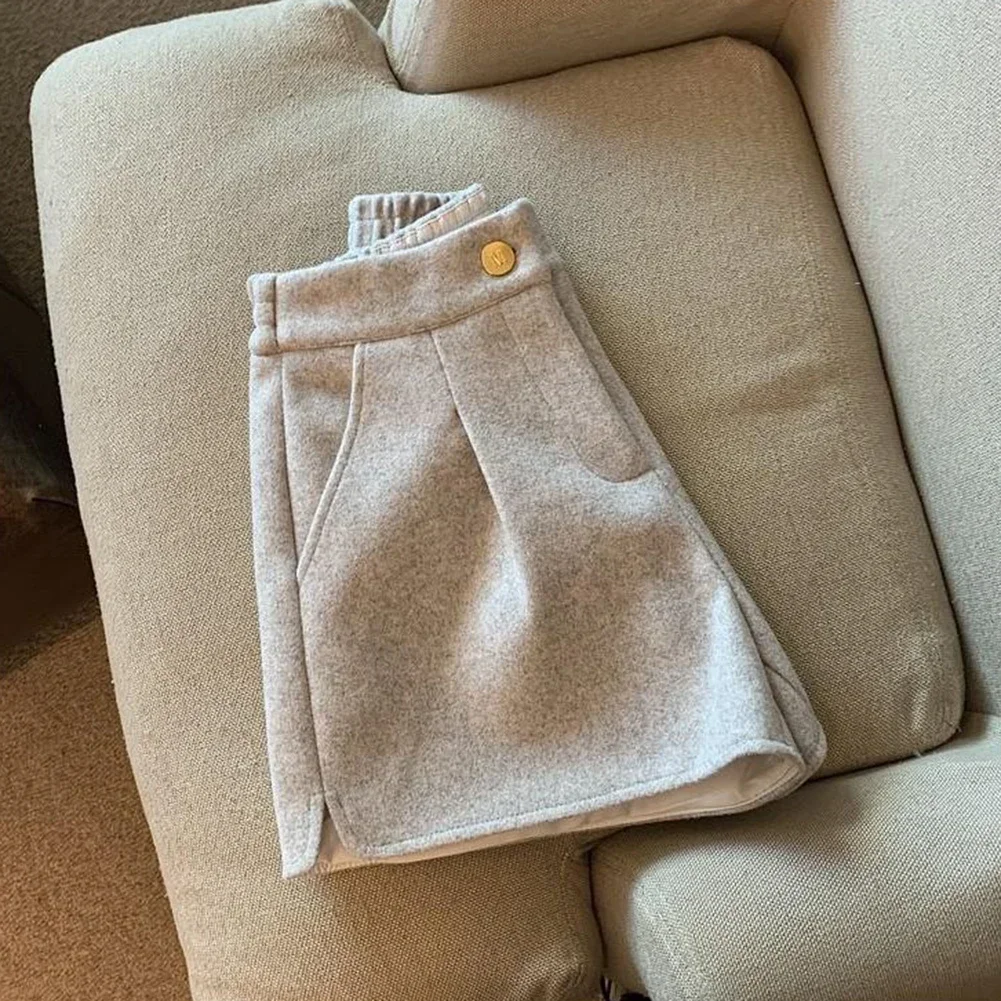 Casual Outings 2XL High Waist Casual Shorts Thickened Loose Shorts Casual Fit High Waist Design Slightly Elastic
