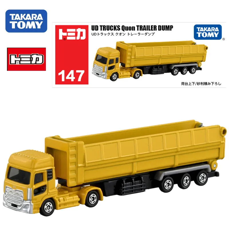 TAKARA TOMY-Modèle de camion de transport à benne basculante pour enfants, Tomica NO.tragLong Engineering UD, Mini véhicule à moteur, Modèle de voiture en alliage moulé sous pression, Jouet pour enfants