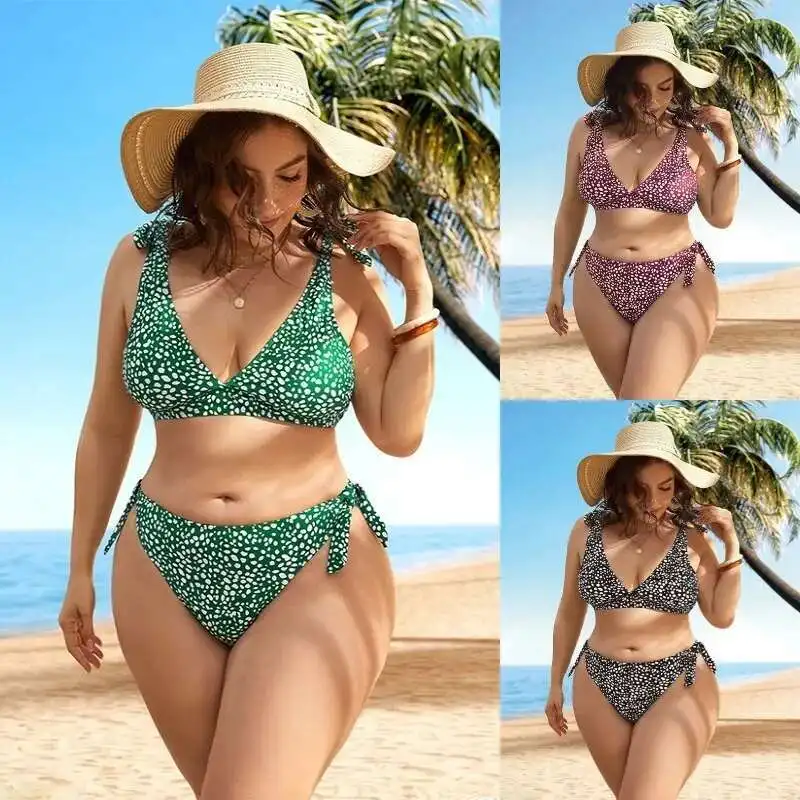 

Printed Plus Size One-piece Swimsuit Women's Sexy Bikini New Deep v Backless High-end Swimsuit Women Summer Elegantes Casual Y2k