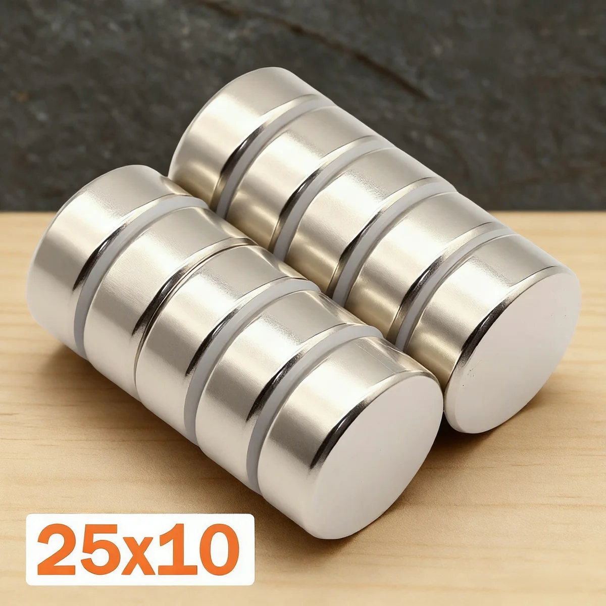 

25x10mm Super Strong Magnet N35 Round Magnetic NdFeB Neodymium Magnet Powerful Disc imanes Refrigerator Magnets ﻿