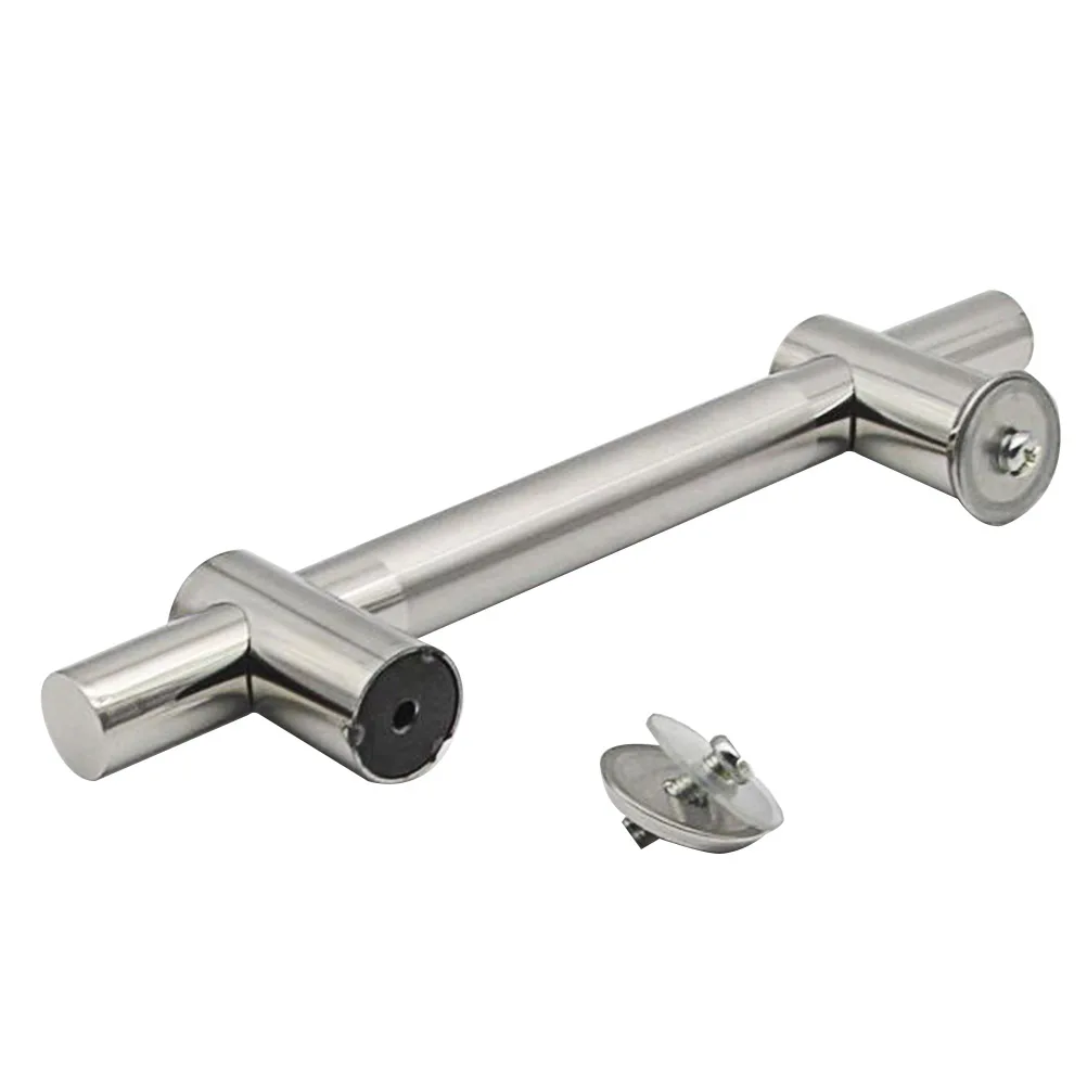 

1Pcs Adjustable Tube Knob Stainless Steel Fire Door Handle for Cabinet Drawer Wardrobe Furniture Accessory Silver