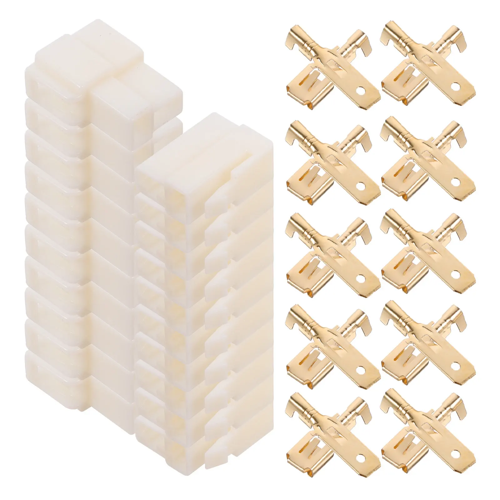 

10Sets Automotive Electrical Wire Connectors Kit Reliable Conductivity Terminal for Vehicle Wiring Cable Connector Applications