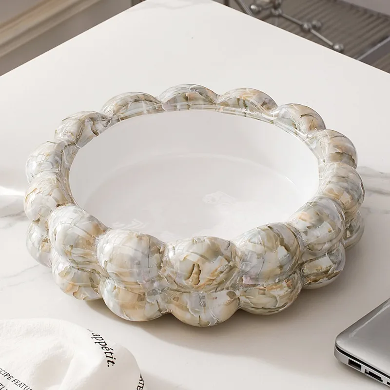 Fruit Kitchen Plates Desktop Storage Trays Party Plates Unique Advanced Vassoio Portaoggetti Home Decorations Accessories