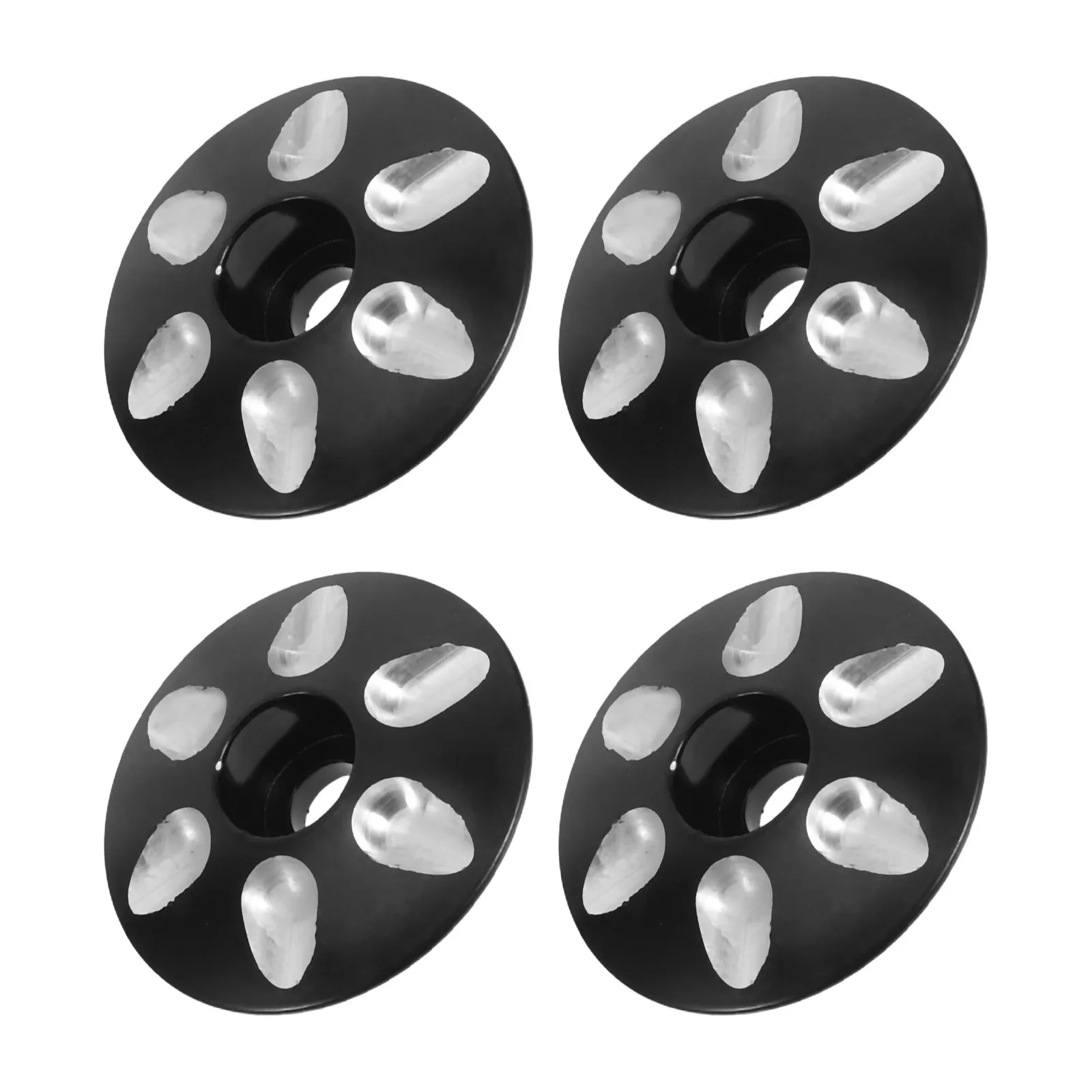4 قطعة دراجة سبائك الألومنيوم سماعة قبعات علوية Waterdrop شكل الجبهة شوكة الجذعية غطاء للدراجات الطريق الجبلية دراجة الجذعية غطاء #6