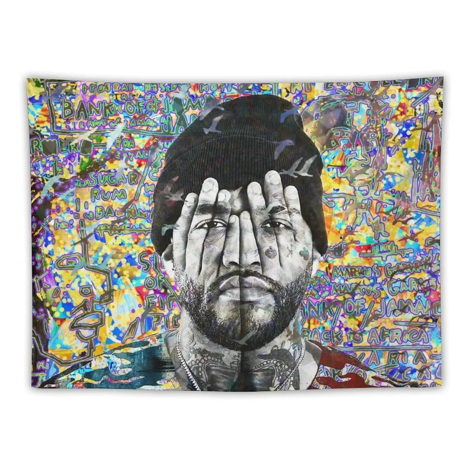 

Joyner Lucas Portrait Artwork Tapestry Decorative Wall Murals Room Decor Korean Style Wall Tapestries Wallpaper Tapestry