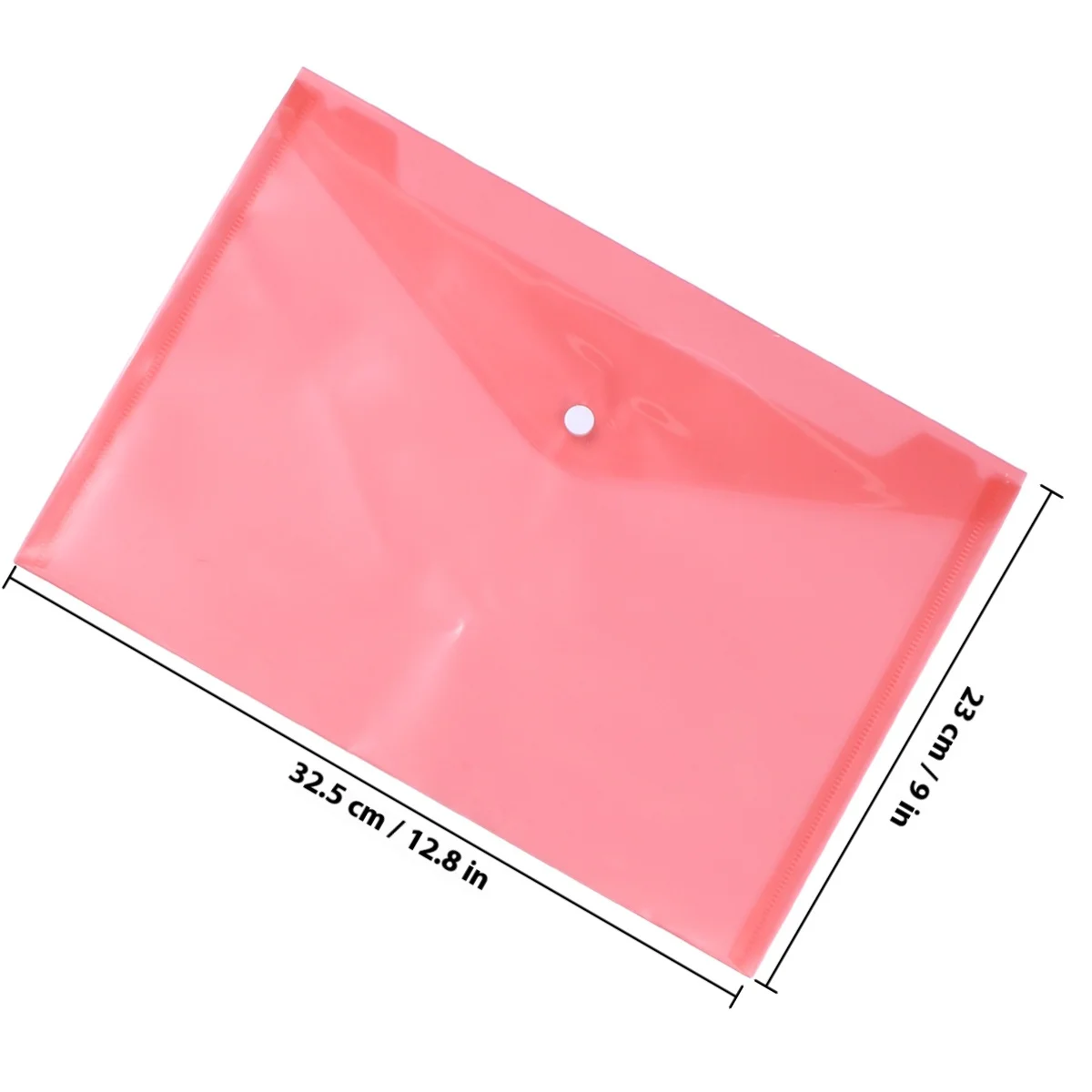 24 قطعة من حقيبة المستندات البلاستيكية الشفافة السميكة، حامل الملفات، مجلد منظم بسحاب للمدرسة والمكتب والسفر والقرطاسية