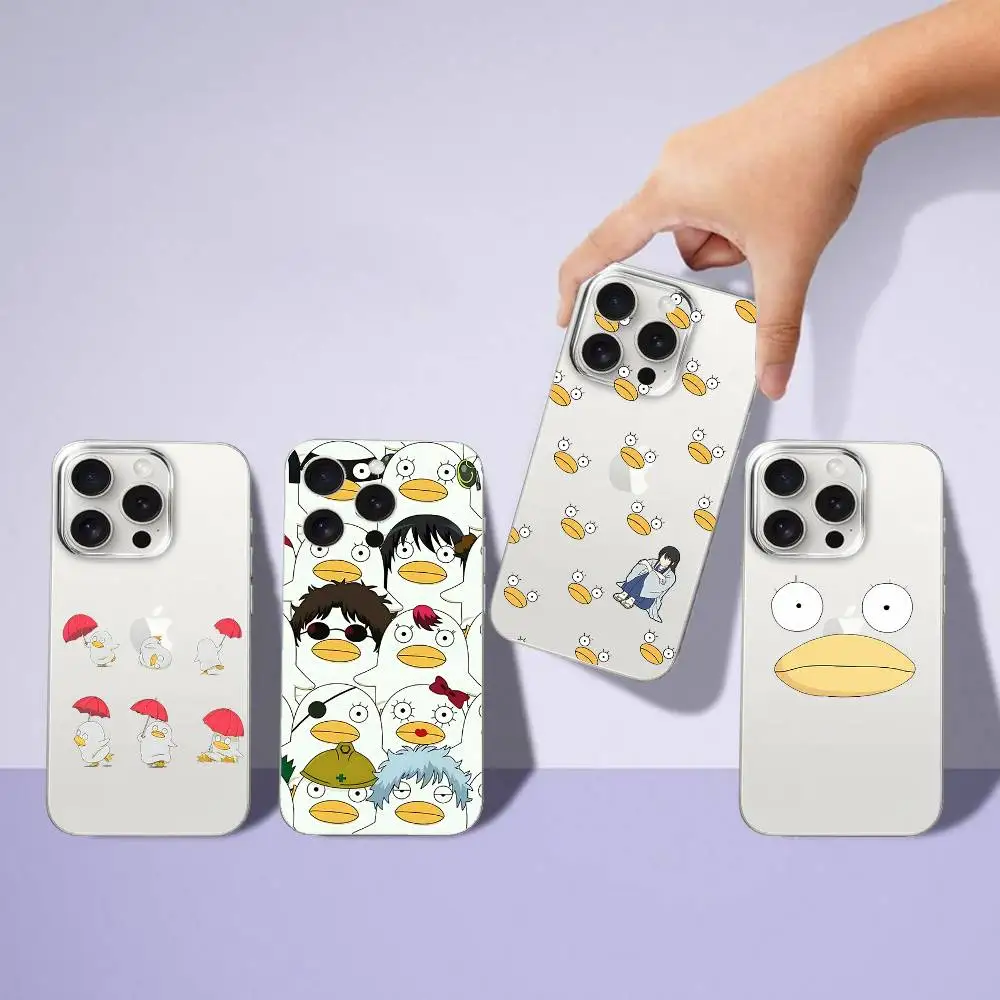 Custodia per telefono G-Gintama E-Elizabeth per IPhone 17 16 15 14 Plus 13 12 11 Pro Max Cover posteriore per telefono trasparente