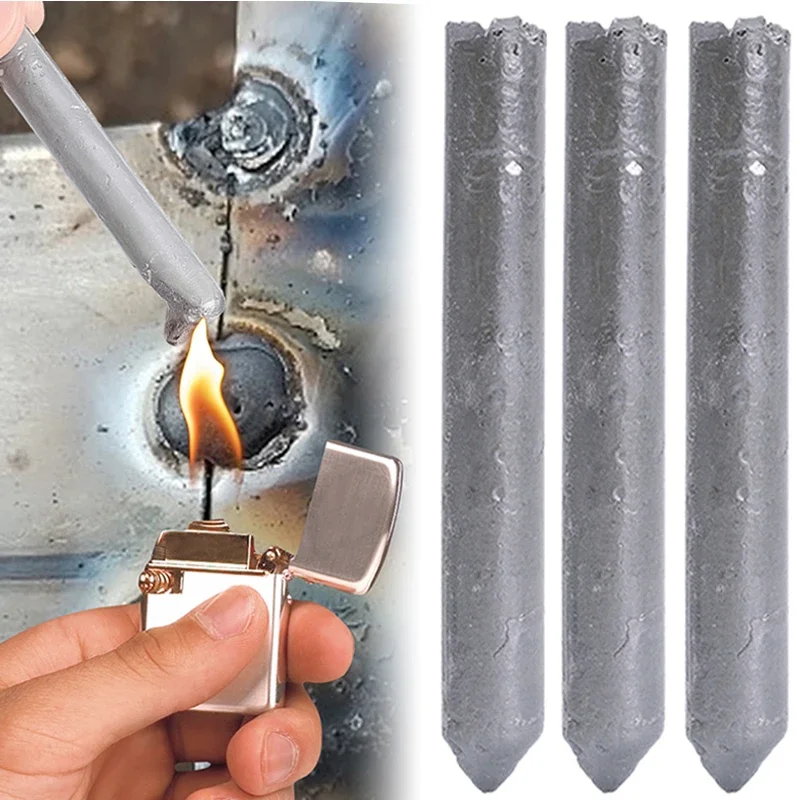 3/6/9Pcs Small Holes Repair Low Temperature Repair Agent Easy Melt for Aluminum Rods Stainless Steel Copper Iron Plastic Tools