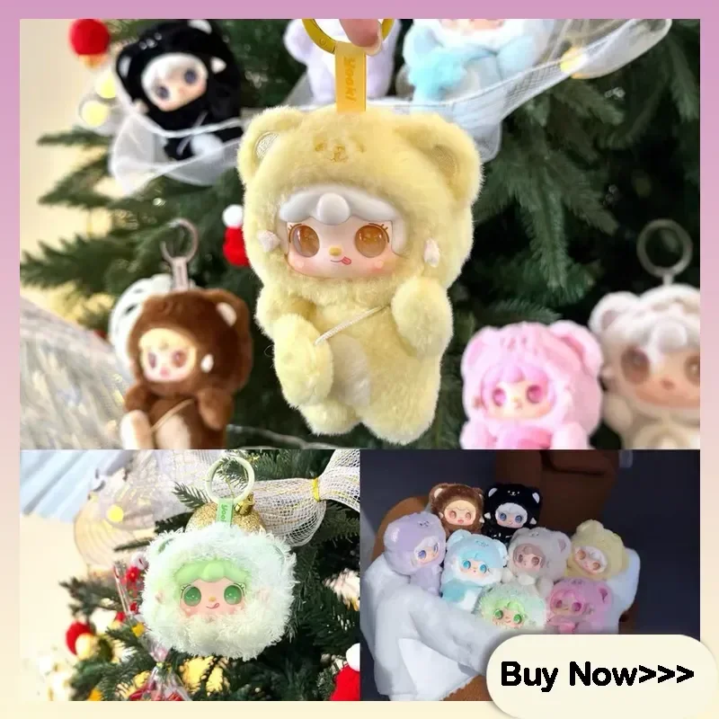 

Yooki V4 Bites Little Bear Series, плюшевая слепая коробка, милая мультяшная сумка, подвеска, изысканное украшение для рабочего стола, подарок-сюрприз Mysterybox