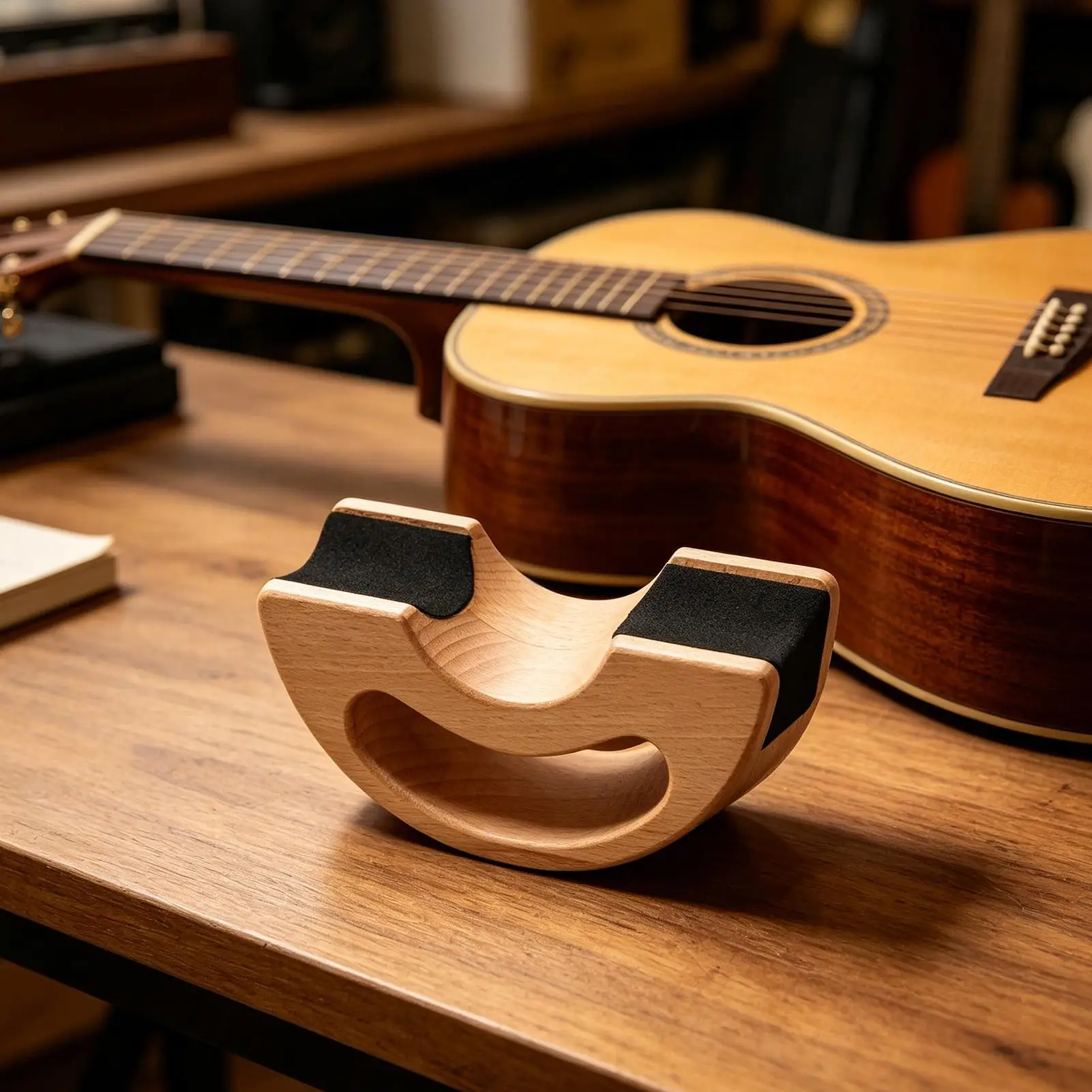 Guitar Neck Cradle Music Instrument Stand Guitar Neck Rest Support For Bench Workshop Home Studio Maintenance Practice Stage view 3