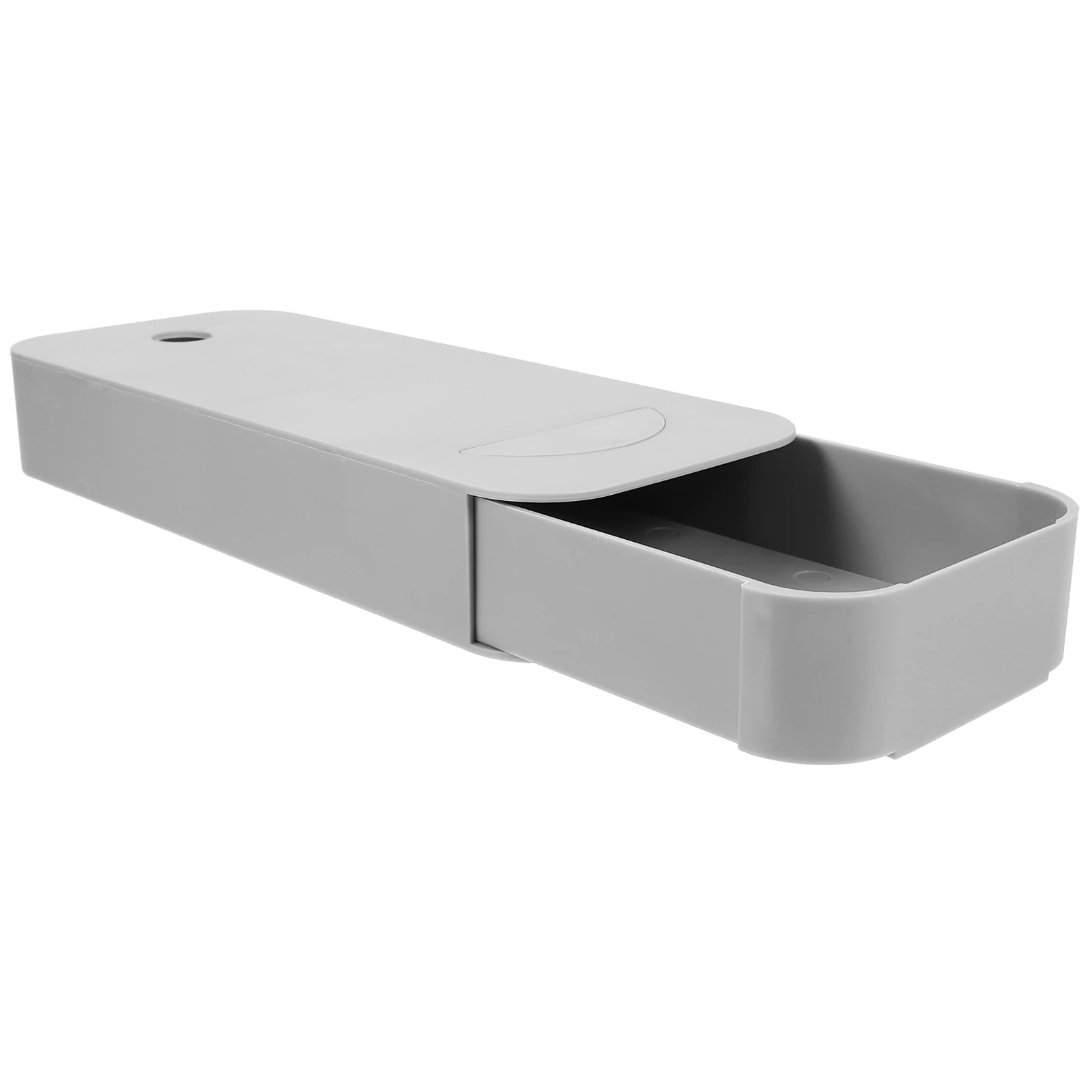 

Table Bottom Pen Holder Office Organizer Hidden Drawer Under Desk Case Desktop Style Pencil Self-adhesive Tray