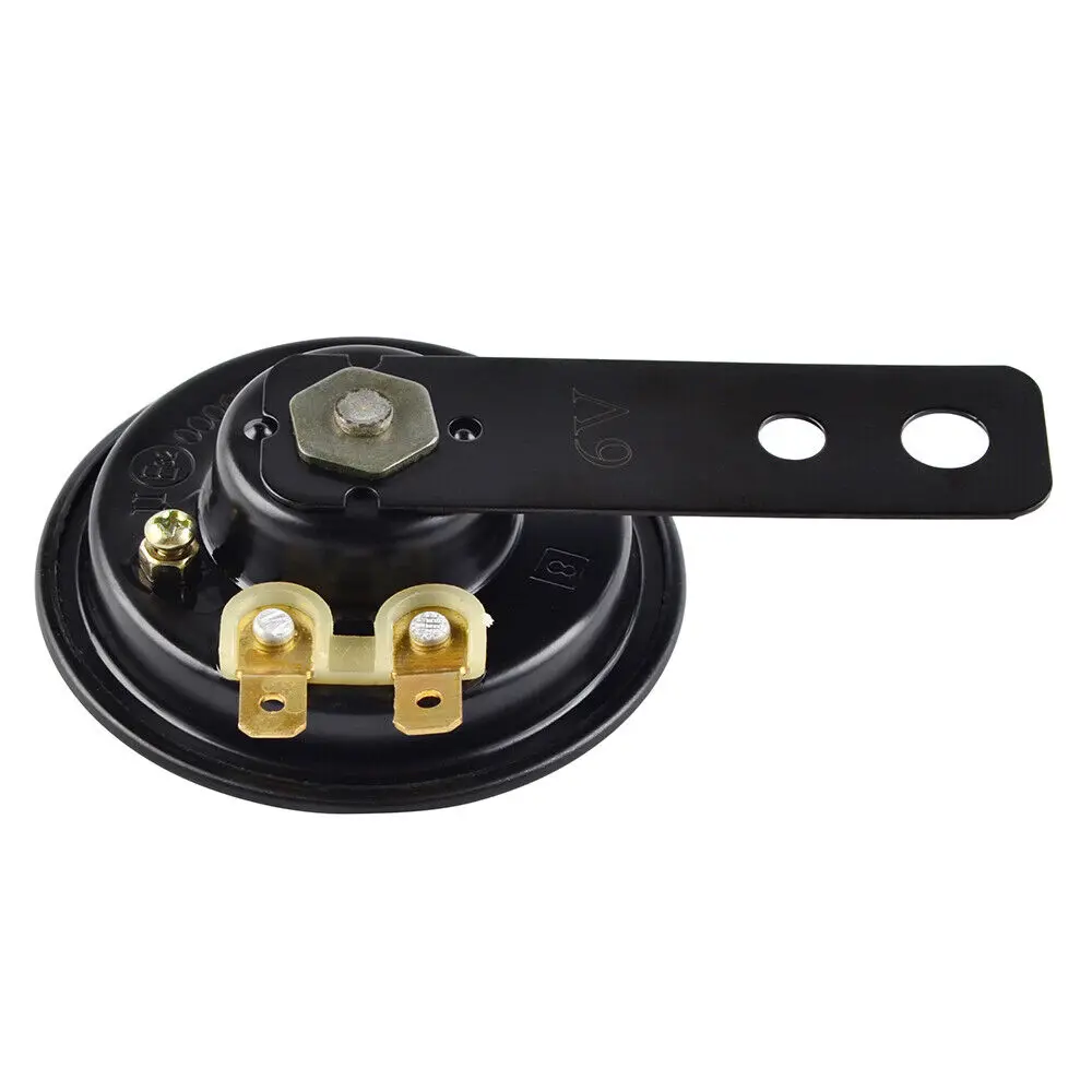 Motorcycle Horn 6v Black Electric Horn Loud 105db Strong Shock Universal 18W 1.5A - view 3