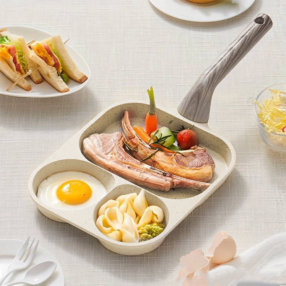 

3-In-1 Eggs Alloy Breakfast Mcmuffin Egg Making Pan with Handle Compatible with Gas Stove and Induction Cooktop