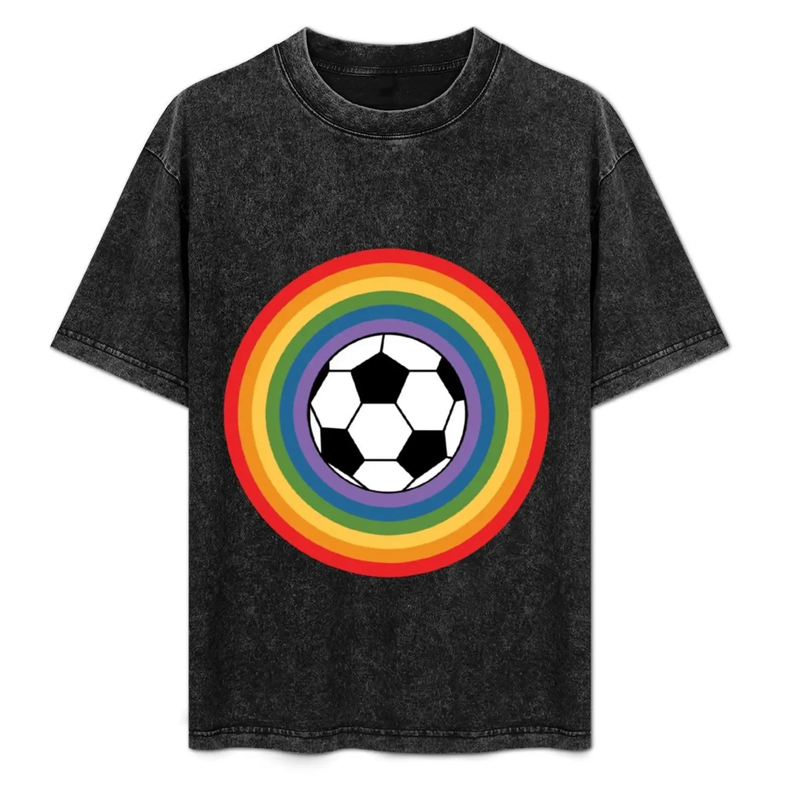 

soccer ball and rainbow T-Shirt Sun Block Outdoor T-Shirt