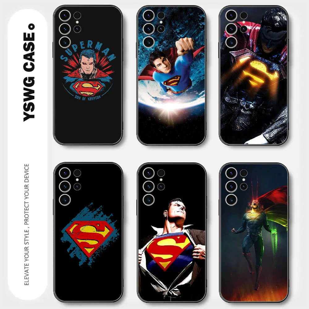 Flying Man Superman Phone Case For Samsung Galaxy A S 20 21 22 23 12 13 32 33 34 51 52 53 54 71 FE Ultra Plus Cover