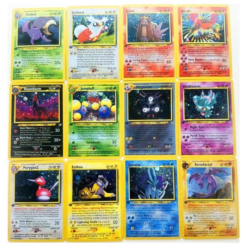 66pcs/set Neo Revelation Gyarados Toys Hobbies Hobby Collectibles Game Collection Anime Cards