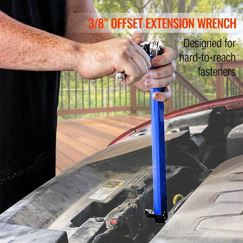 Imagem -02 - Chave de Extensão de Torque Catraca Mecânica Oficina Ferramentas de Garagem Automotiva Chave de Carro Misturada Multifuncional Dinâmica Ferramentas Manuais
