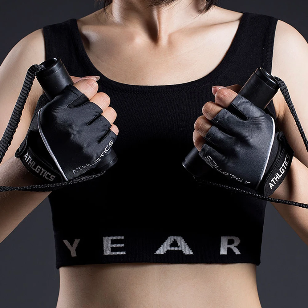 1 Paar atmungsaktive fingerlose Fahrradhandschuhe für Männer und Frauen, Workout, Fitnessstudio, Gewichtheben, Training, Übung, Fitness – Detail 8