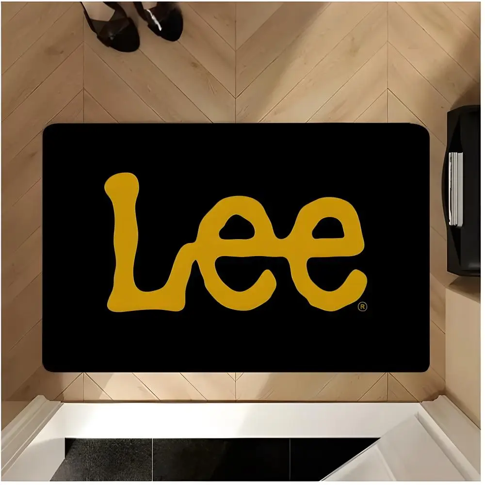 Brand Denim L-Lee Floor Mat Non Slip Washable Flannel Doormat Water Absorbent Indoor Floor Carpet Rug