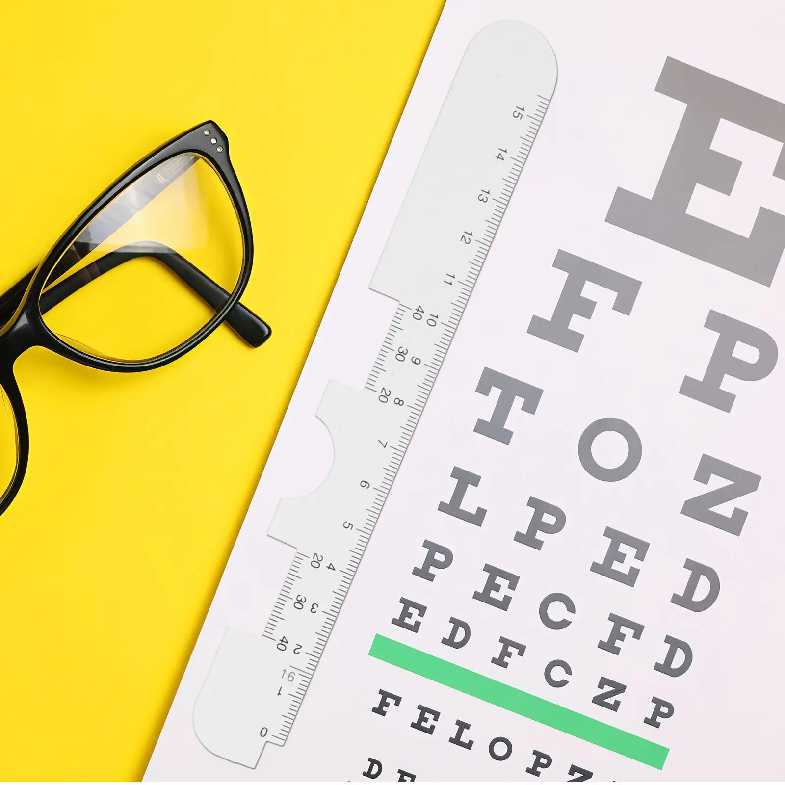 3 Pcs Pupil Distance Ruler Pupillary Measurement Tool Equipment Plastic Measuring Apparatus