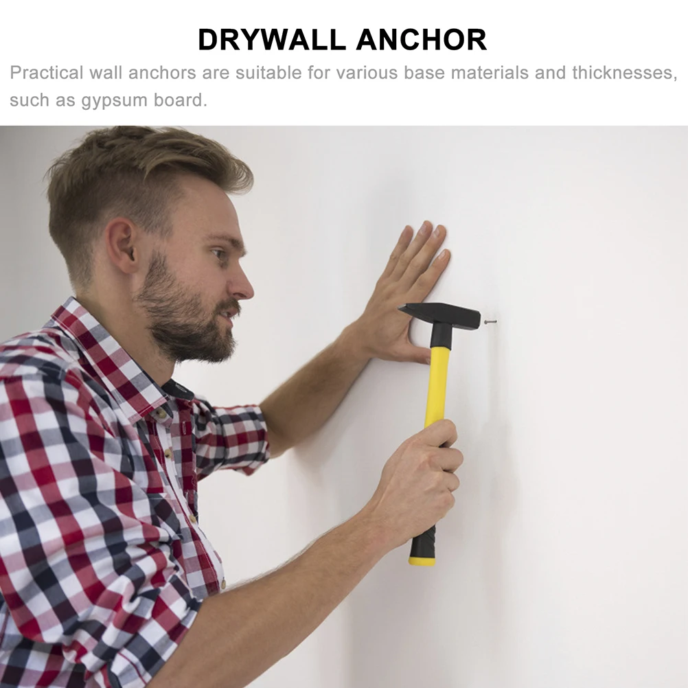 

10pcs Expansion Plasterboard Fixing Screws Bolt Strong Hold Wear Resistant Plasterboard Cavity Anchor Hardware Tools