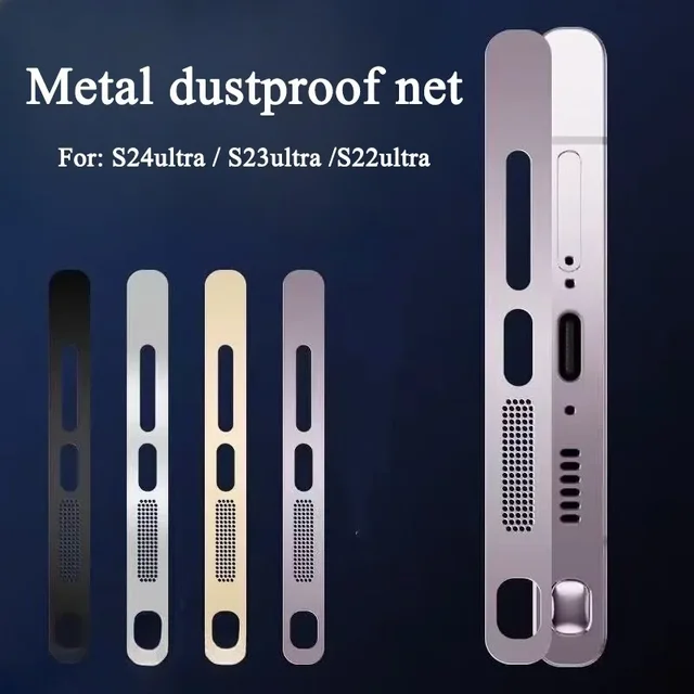 Metalowa siatka pyłoszczelna do Samsung S24ultra S23ultra S22ultra Port ładowania głośnika Zintegrowana ochrona Akcesoria zapobiegające zarysowaniom