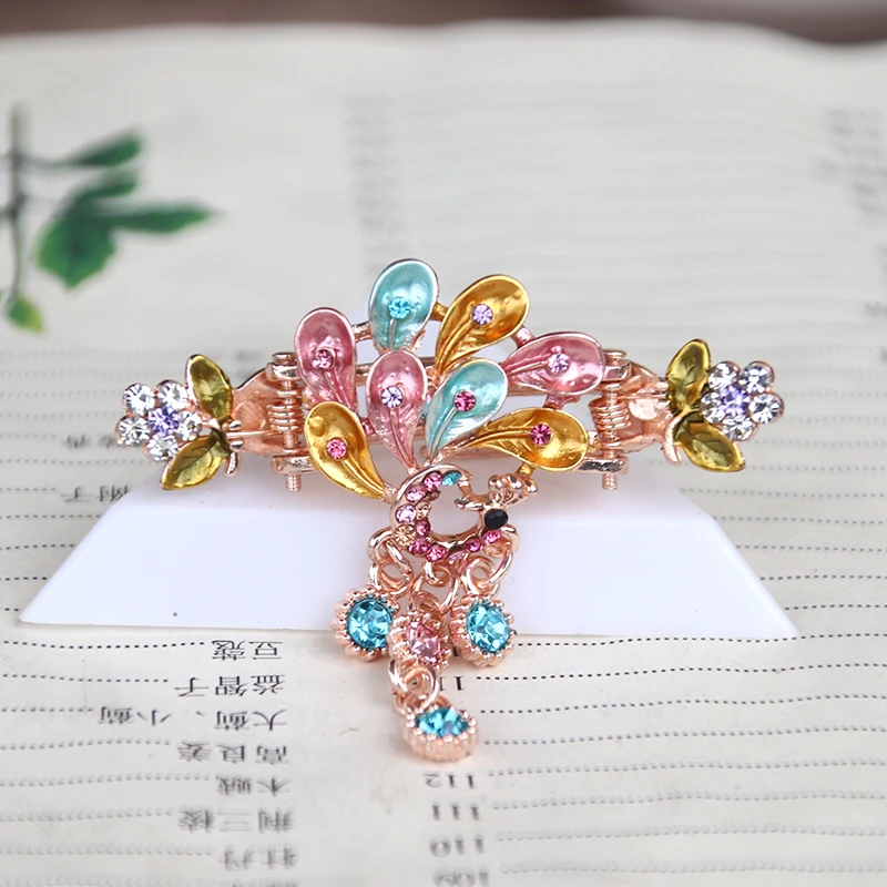 

Hanfu Peacock Tassels Butterfly Women Girls Hair Clip Ladies New Hairpins Hair Accessory Children's Mini Hair Claw Headdress