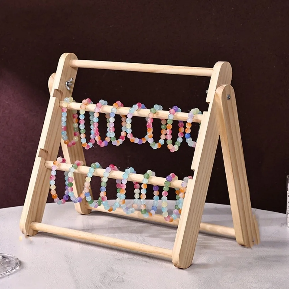 

High Quality Solid Wood Bracelet Storage Rack Multi-layer Multifunctional Jewelry Organizers Rack Display Rack Home Accessories