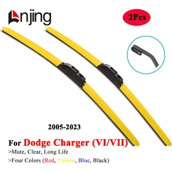 LNJING Colorful Wiper Blade For Dodge Charger SRT 8 392 Hellcat 2005 2008 2010 2011 2012 2015 2016 2018 2019 2020 2021 2022 2023