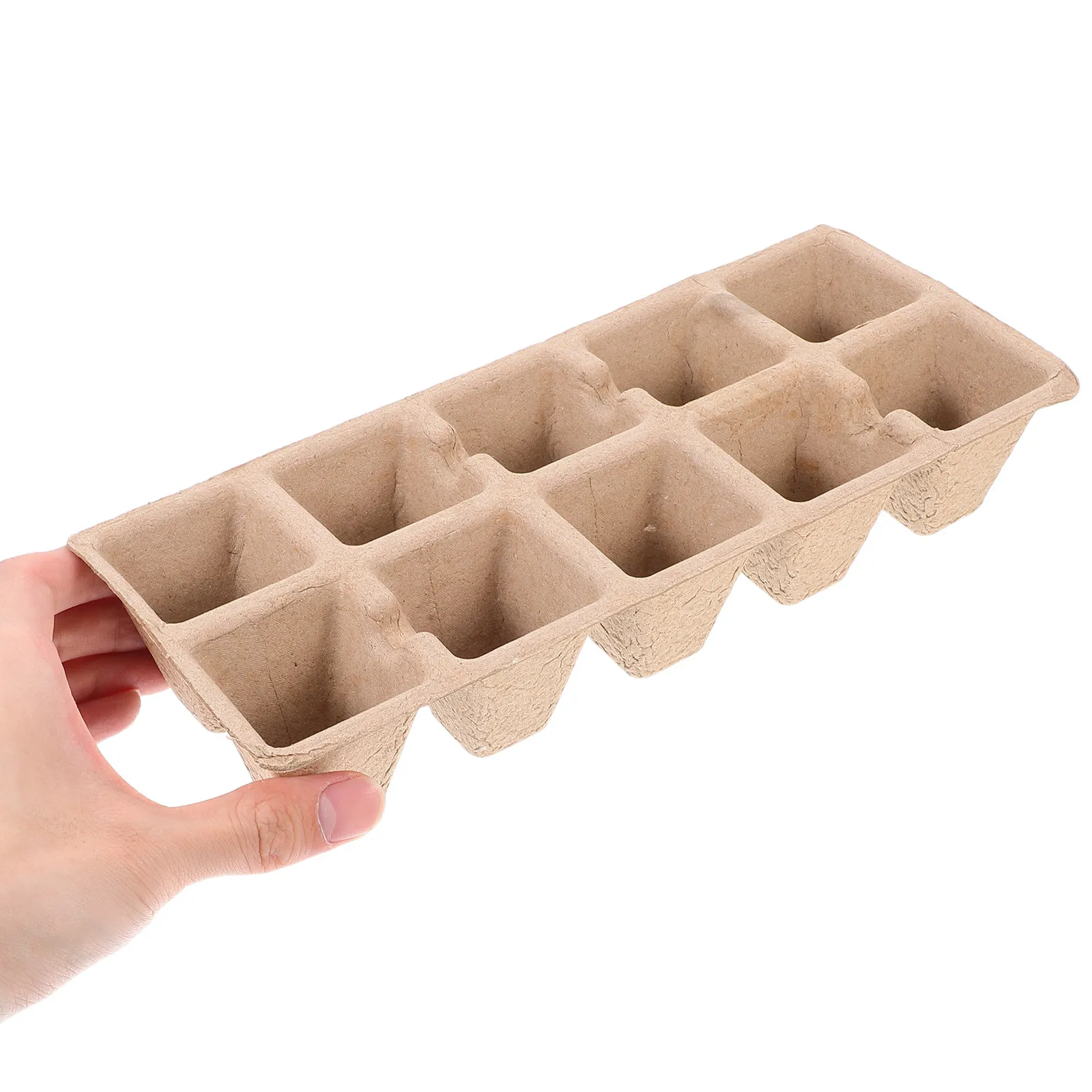 

20 шт. поддонов для рассады из растительного волокна для выращивания растений в помещении и на улице, для садоводства, выращивания трав и овощей