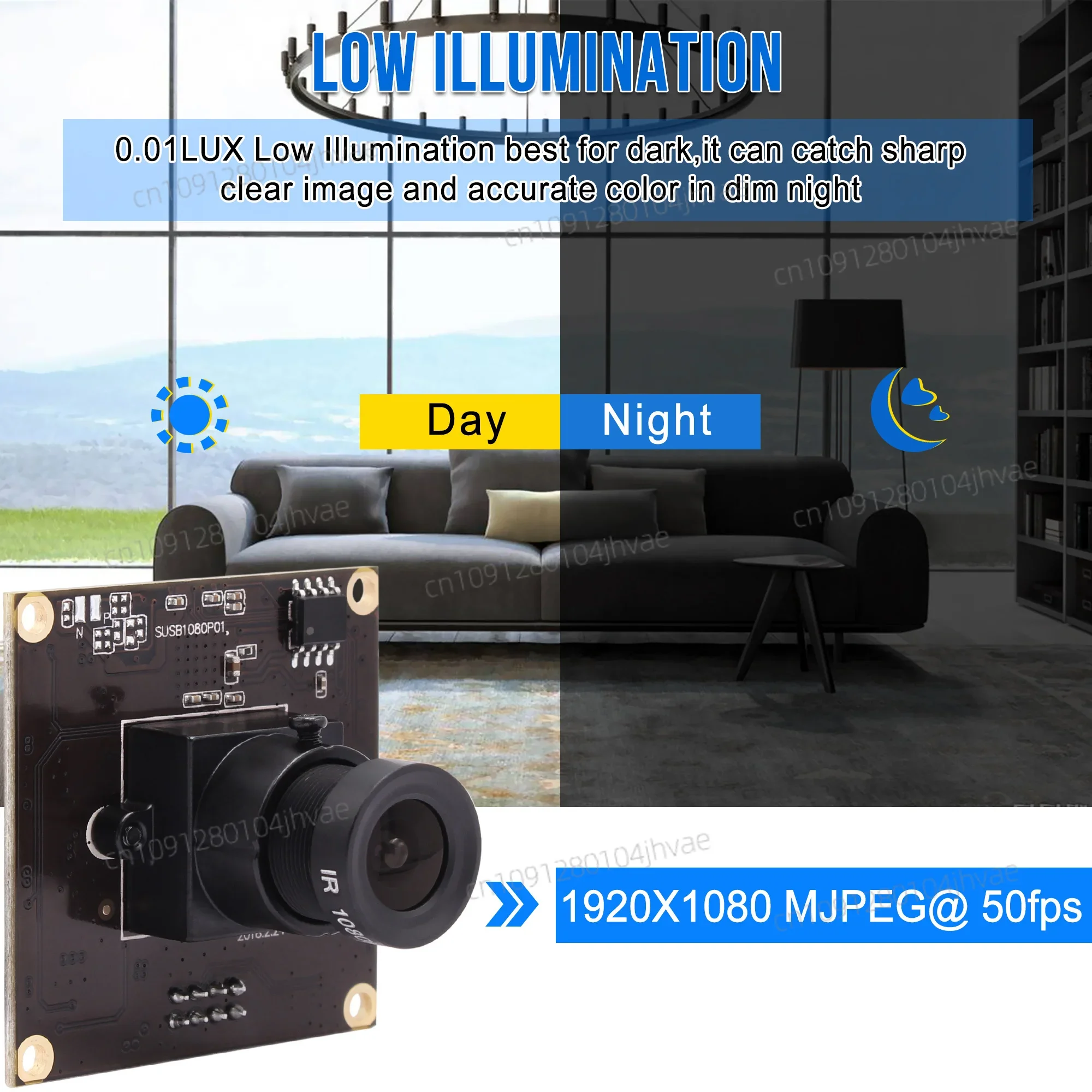 كاميرا ويب جديدة ELP USB3.0 1920*1080 IMX291 UVC Plug Play معدل إطار عالي السرعة 50 إطارًا في الثانية وحدة كاميرا لنظام أندرويد لينكس نافذة ماك