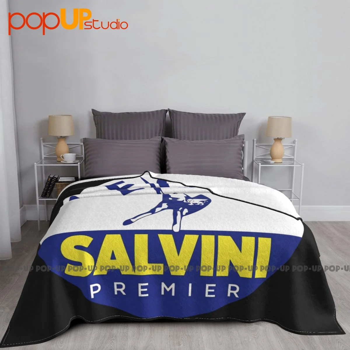 Lega Salvini Premier Logo Italy Italia Blanket Thick For Bed Dust Cover Skin Friendly For Sofa Bedroom