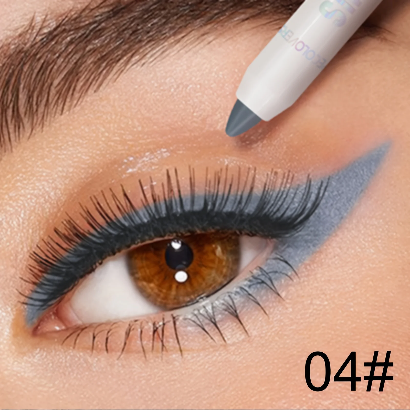 1PC Waterdichte Oogschaduw Sticks Langdurige Hoog Gepigmenteerde Shimmer Glitter En Mat Neutraal Bruin Oogschaduw Potlood Krijt