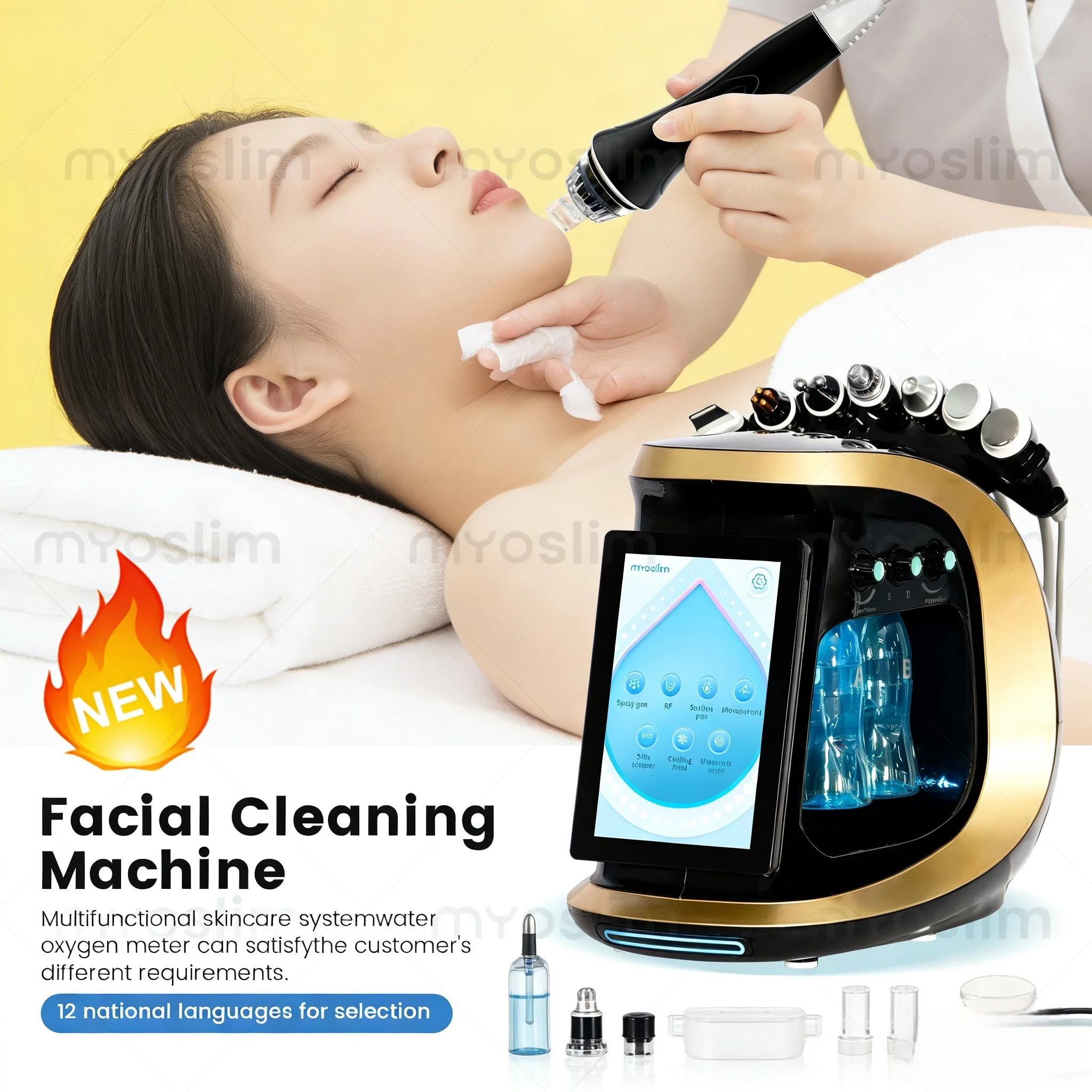 

Новое поступление 7 в 1, машина Aqua Peel Hydra, гидродермабразия, микродермабразия, омоложение кожи лица