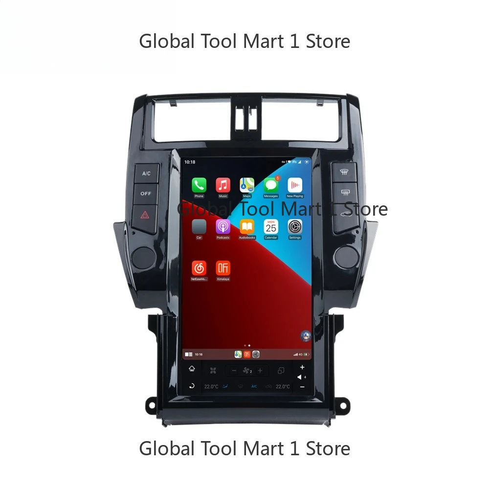 Pra-do 150 2010‑2013 An-droid 11 G-PS Ra-dio Car Ste-eo 360 Came-ra He-ad Unit