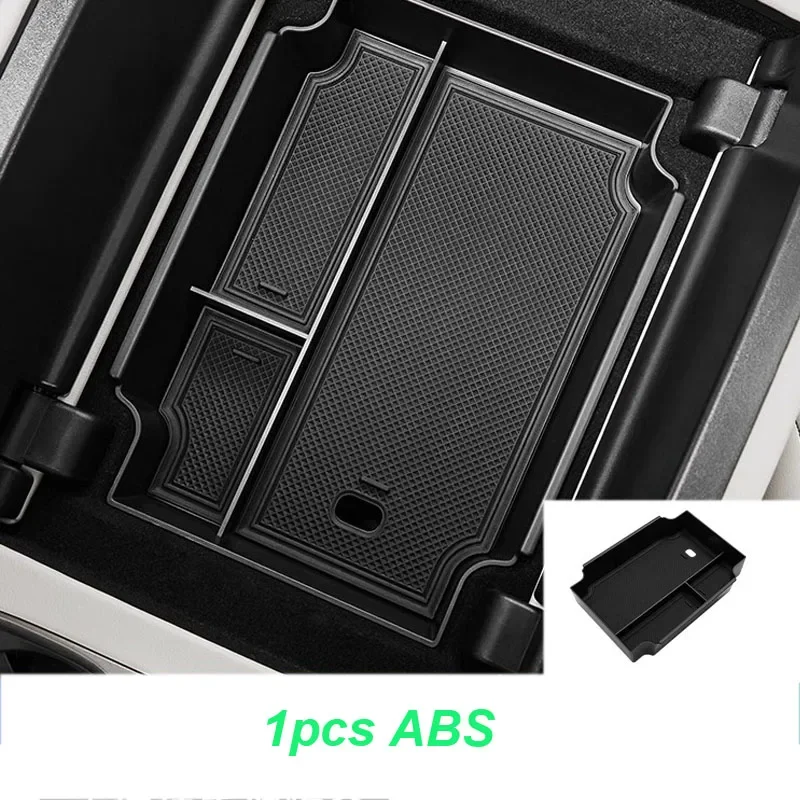 Car Armrest Storage Box for Denza D9 2022-2024 Central Console Waterproof Storage Box Siliocne Pad Interior Accessories