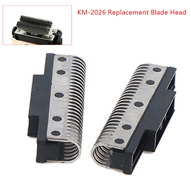 Hot Sale 2PCS Replacement Blade Net For Km-2026 Hair Trimmer Clipper Barber Cutting Knife Head Beard Shaving Parts
