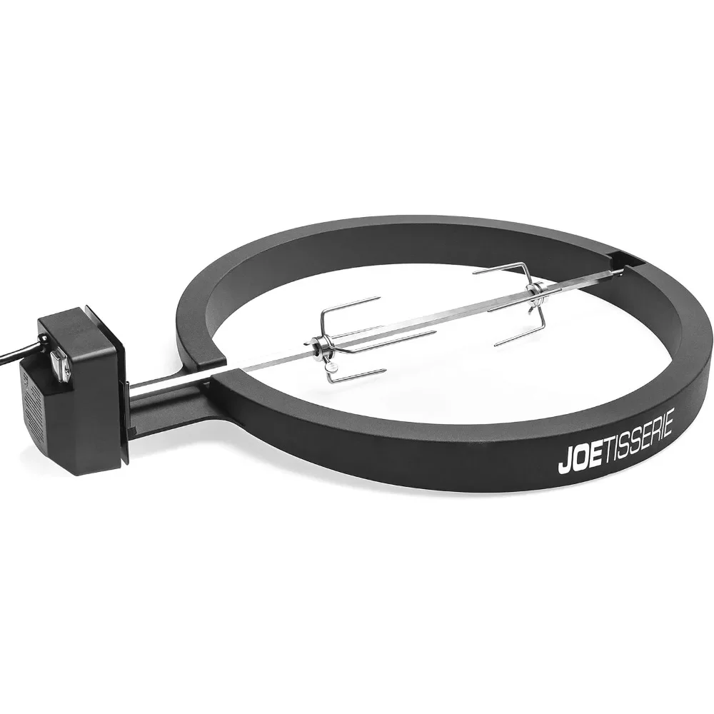 JoeTisserie Rotisserie Accessory Attachment for 24-inch Big Joe Grills with Stainless Steel Spit Rods up to 50 lbs of Food