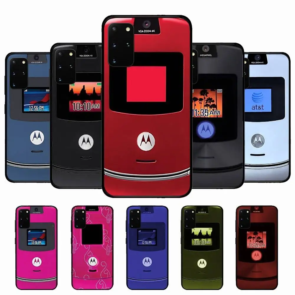 

M-MotorolaS Razr Pink Phone Case For Samsung S 24 Fe 25 Ultra Plus 20 Lite 21 30 22 23 24 22 Ultra 5G Fundas