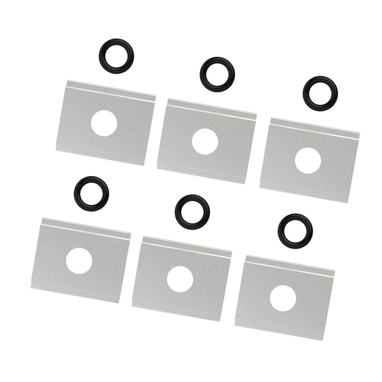 6x Feelfree Kayak Adapters Lightweight Mounting Plates Tight Connection Multifunction Kayak Plates for Kayak Boats Attachments