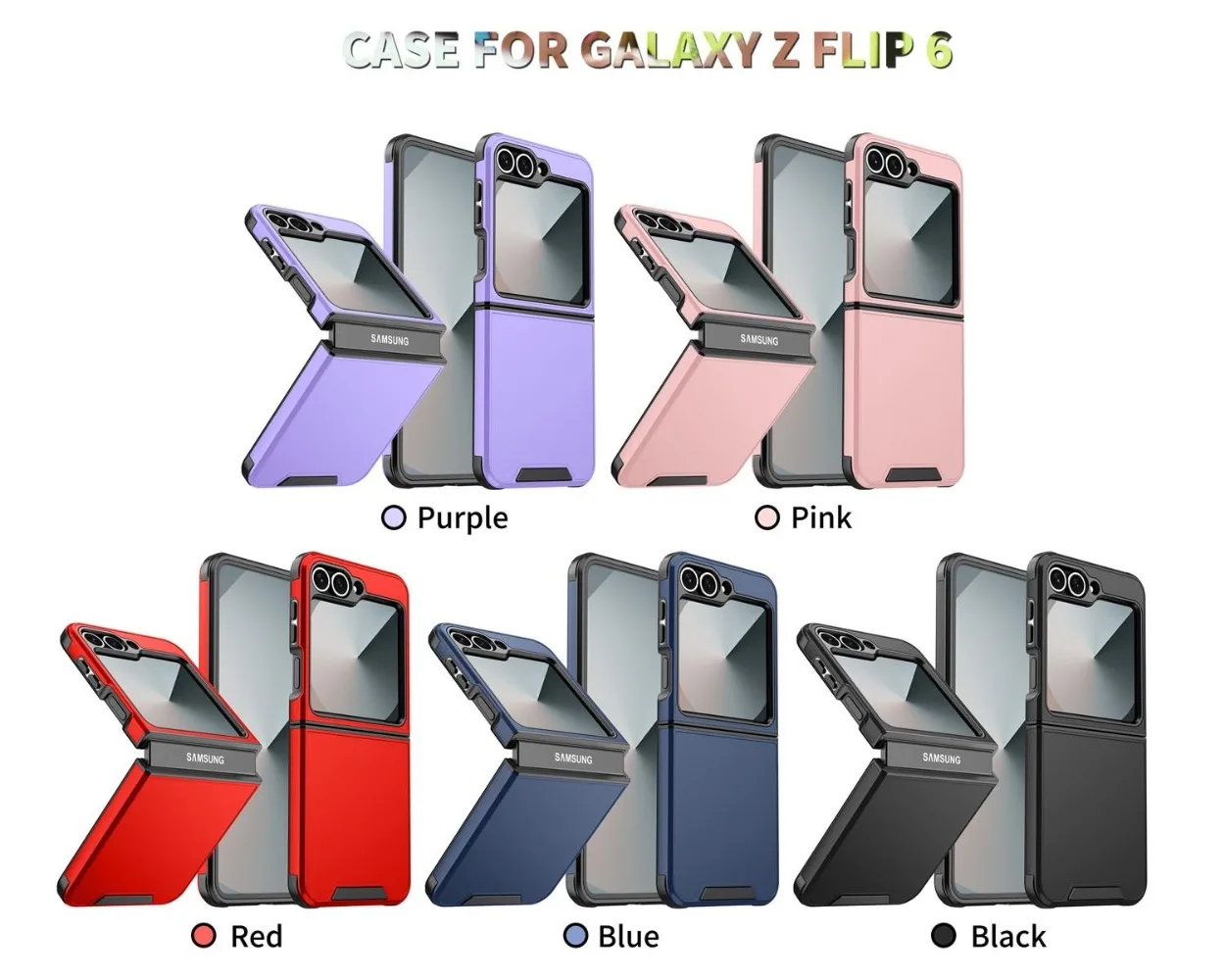 حافظة لهاتف سامسونج جالاكسي Z Flip 7 6 5 4 flip7 ZFlip Ultra Slim Skin Feel غطاء مقاوم للصدمات #6