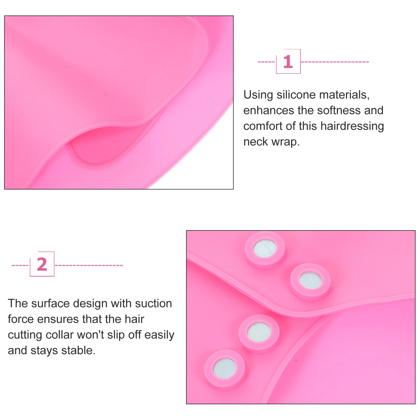 

Silicone Haircut Cape Pink Purple Shawl Unisex Hairdressing Neck Wrap Men Women Barber Supplies Short Cutting Cape Styling Salon