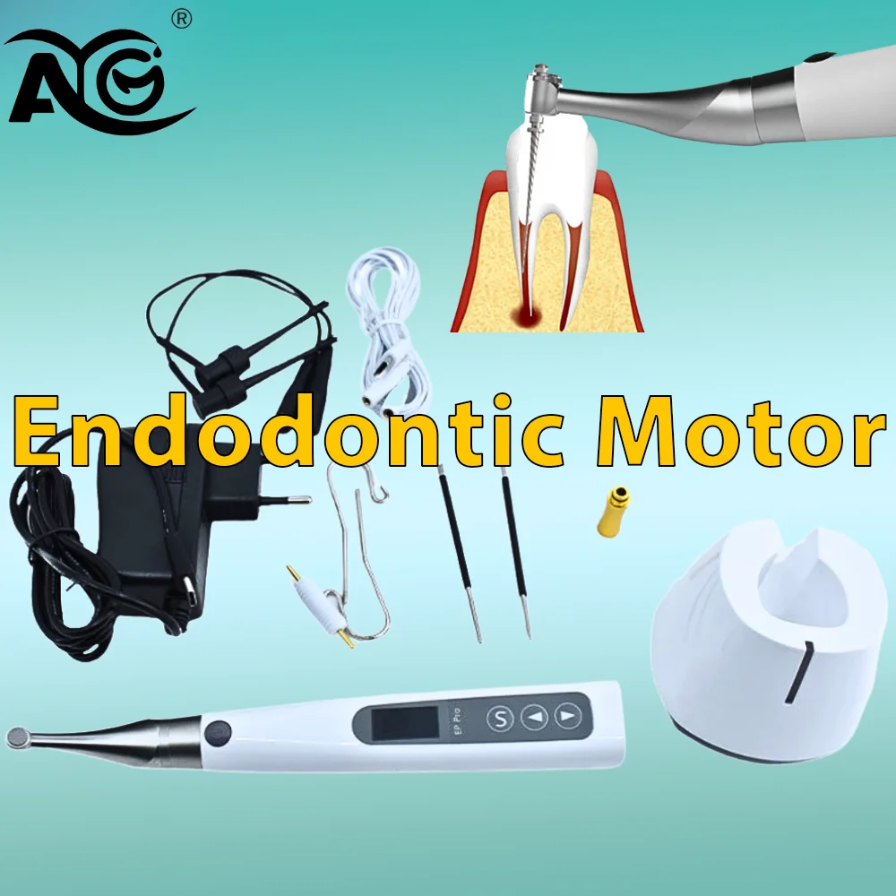 AG Wireless Root Canal Motor 6:1 Endodontic Machine Brushless E Connect with Integrated Apex Locator and File Selection Mode