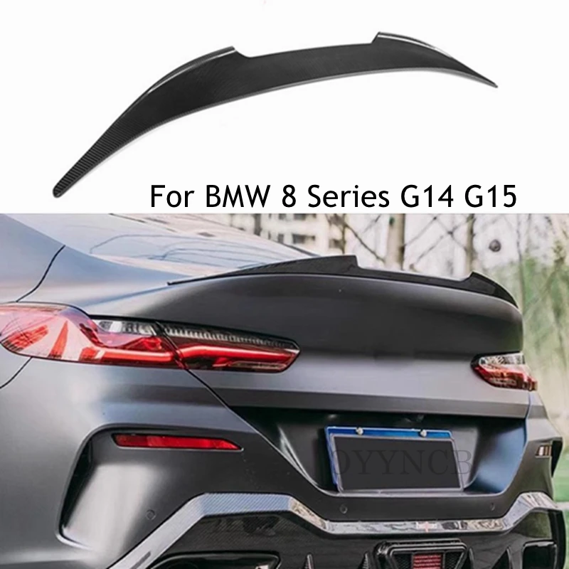 High Quality Dry Carbon Fiber Wing Trunk Spoiler For BMW 8 Series G14 G15  2 doors Convertible 2020 2021 2022 2023