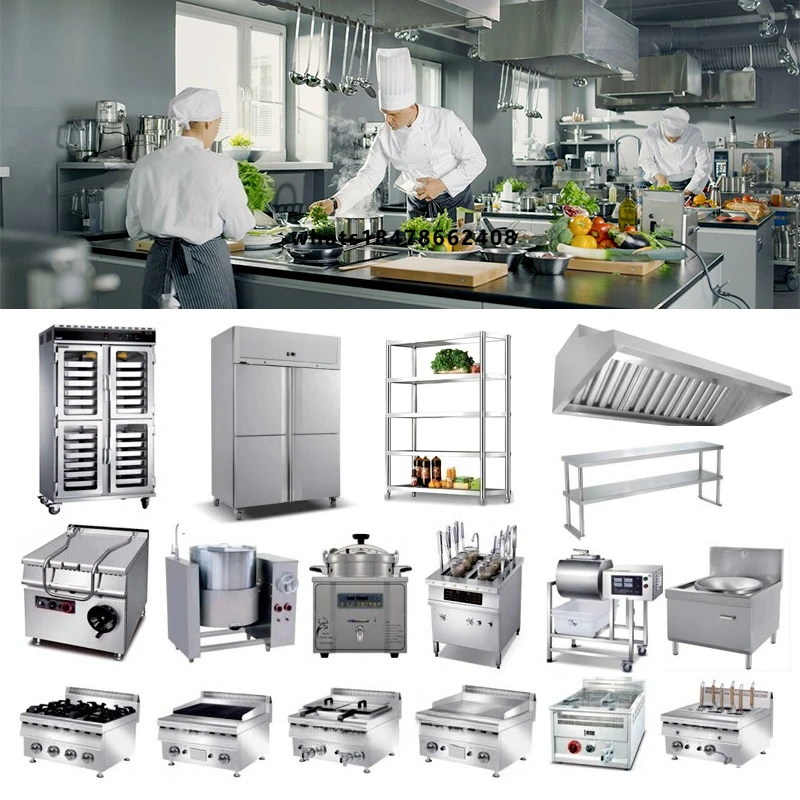 Heavy Duty Commercial Kitchen Equipment Stainless Steel Electric & Gas Cooking Tools for Restaurants Hotels Catering Services