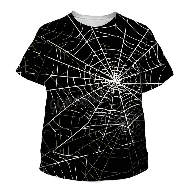 

Fashion Spider Insect Graphic T-shirts Male 3D Print Men Women Short Sleeve O-Neck T Shirt Oversized Y2k Street Men's Clothing
