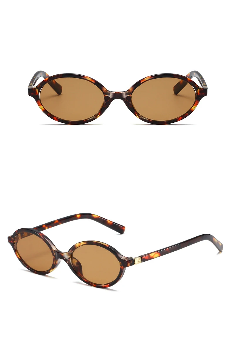 Niedliche ovale Sonnenbrille für Damen, trendige Sonnenbrille mit kleinem Rahmen, klassische Farbtöne, Luxus-Markendesign, Hipster, sexy Brillen – Detail 9
