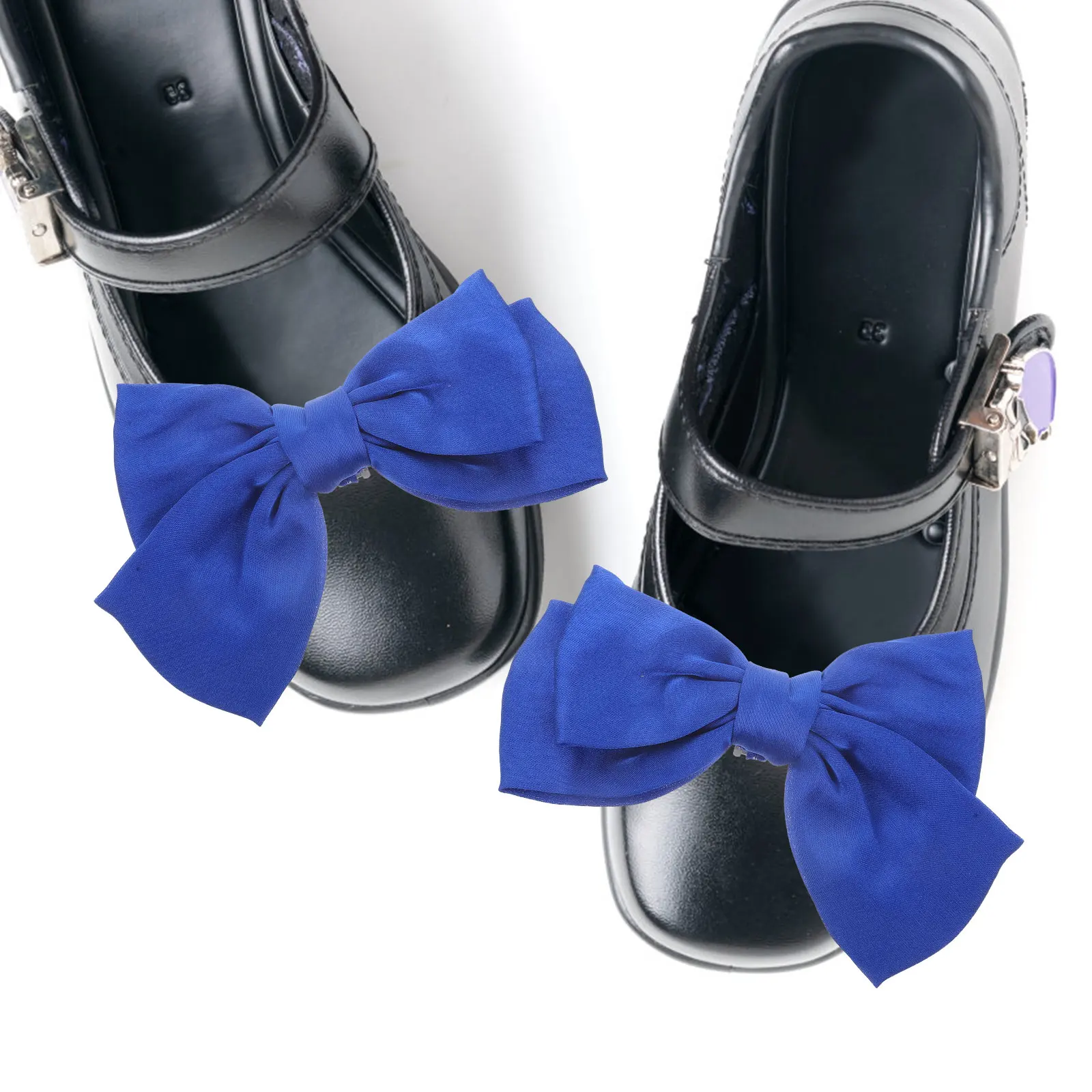 

Bow Shoe Clips Bridal Buckles Cloth Ribbon Flats Pumps Heel Women Valentine Birthday Dating Work Party Shoe Embellishments